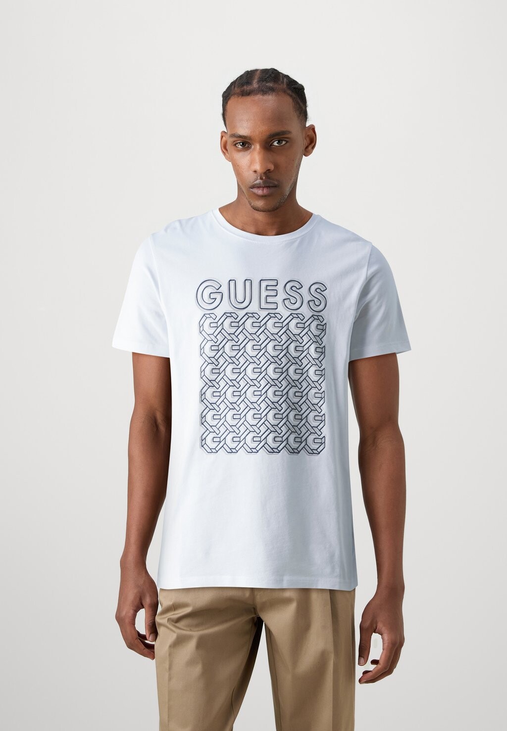 

Футболка с принтом CHAIN Guess, белый
