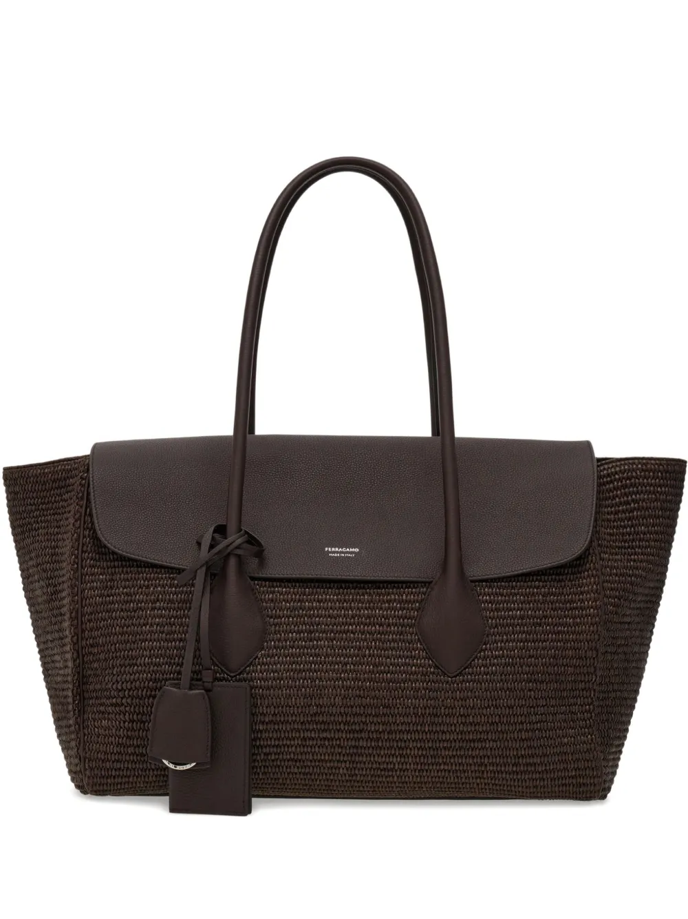 

Большая сумка-тоут East-West Ferragamo, коричневый