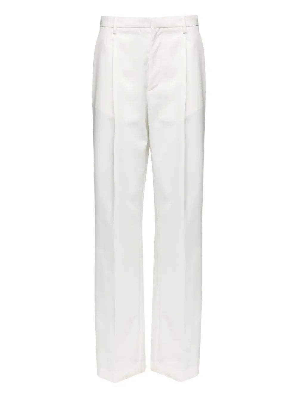 

Брюки строгого кроя со складками Mm6 Maison Margiela, белый