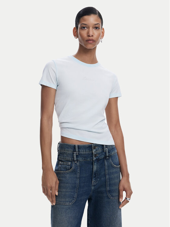

Футболка обычного кроя 25SWTK15 Desigual, голубой
