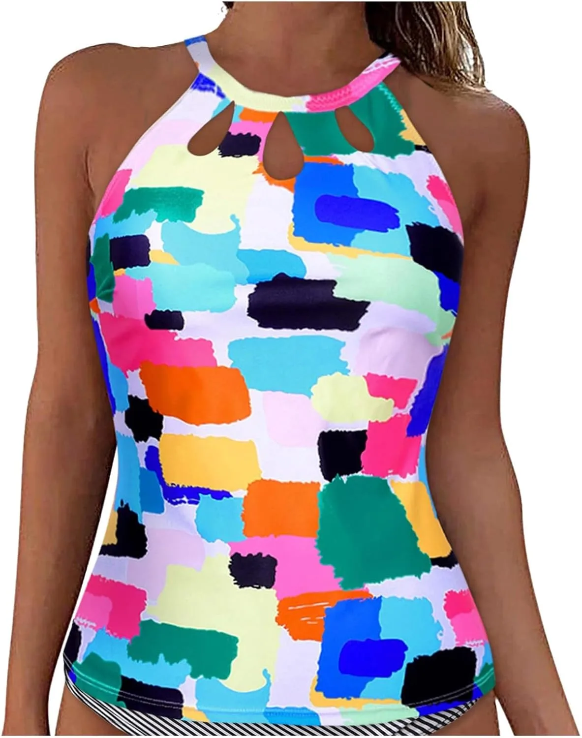 

Женский топ для купальника с кружевом и косточками