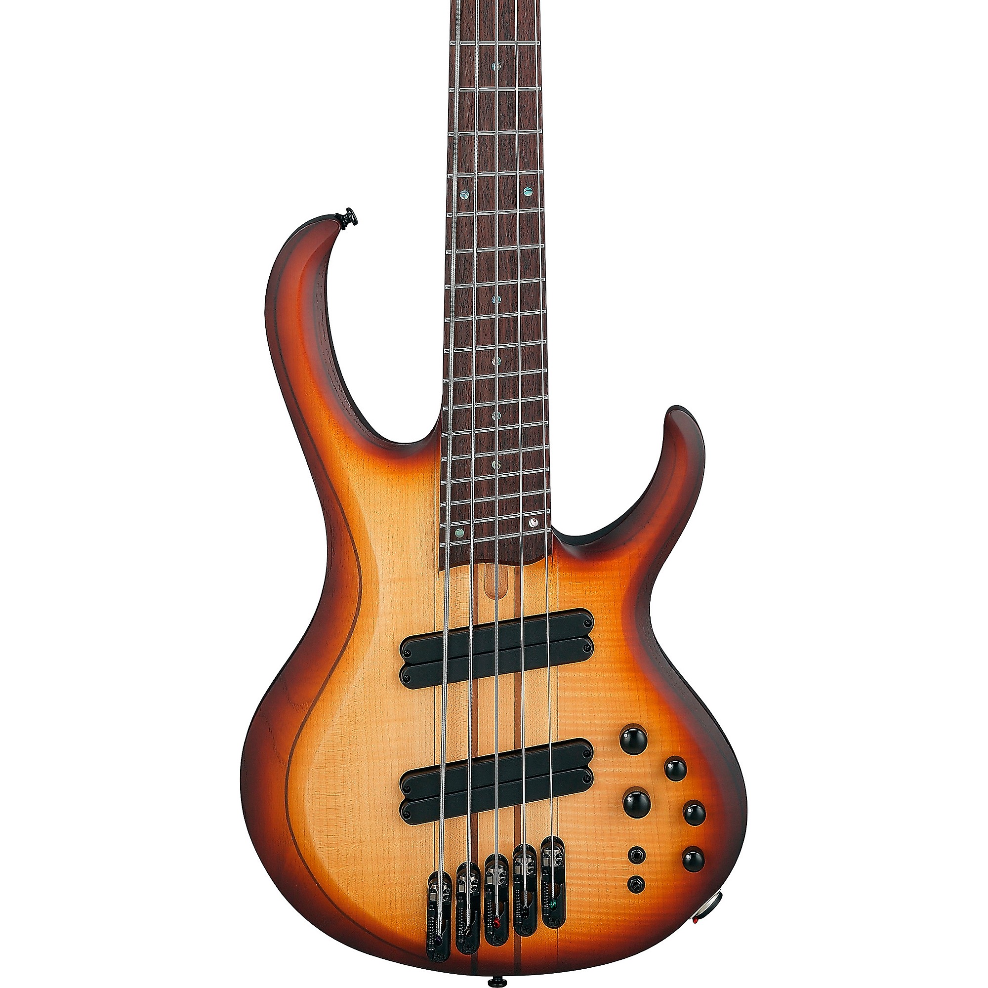 

Ibanez BTB705LM 5-струнная мультимензурная электрическая бас-гитара Natural Browned Burst Flat