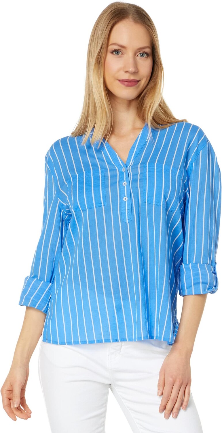 

Марлевая рубашка Дилана Carve Designs, цвет Bluebay Stripe