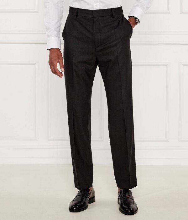 

Шерстяные штаны teagan231x Slim fit Hugo, черный