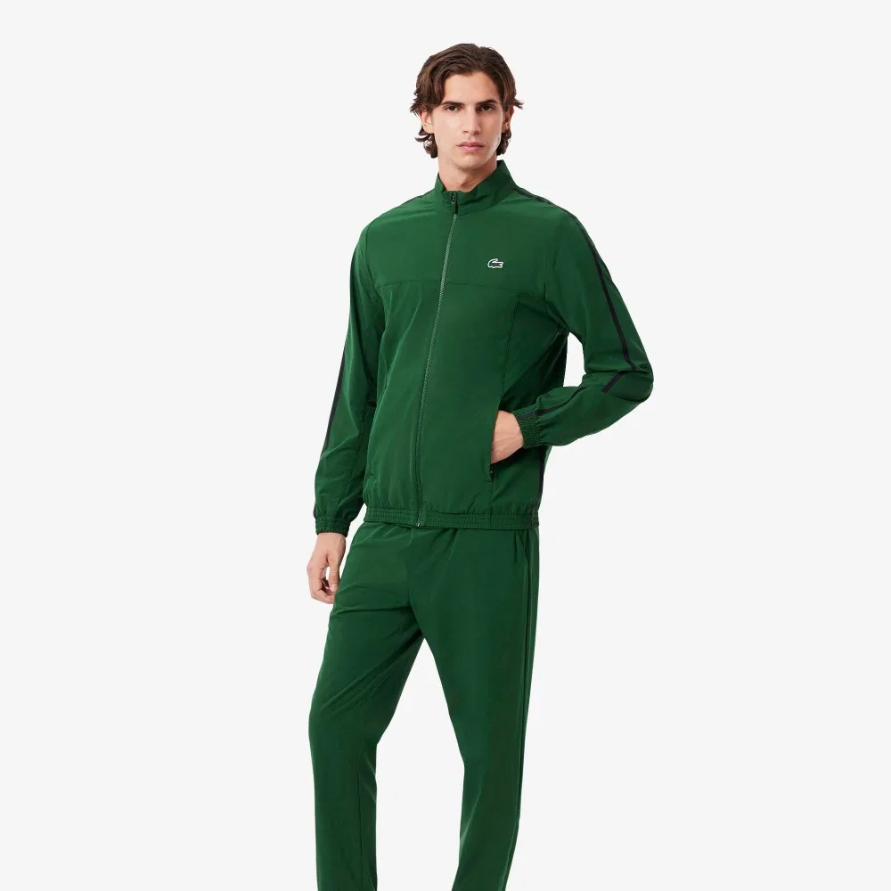 Мужской специальный спортивный костюм Lacoste Novak Djokovic, зелёный — фото 4