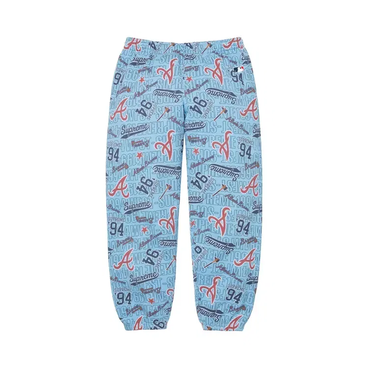 Спортивные штаны Supreme x Mitchell & Ness Teams, синий