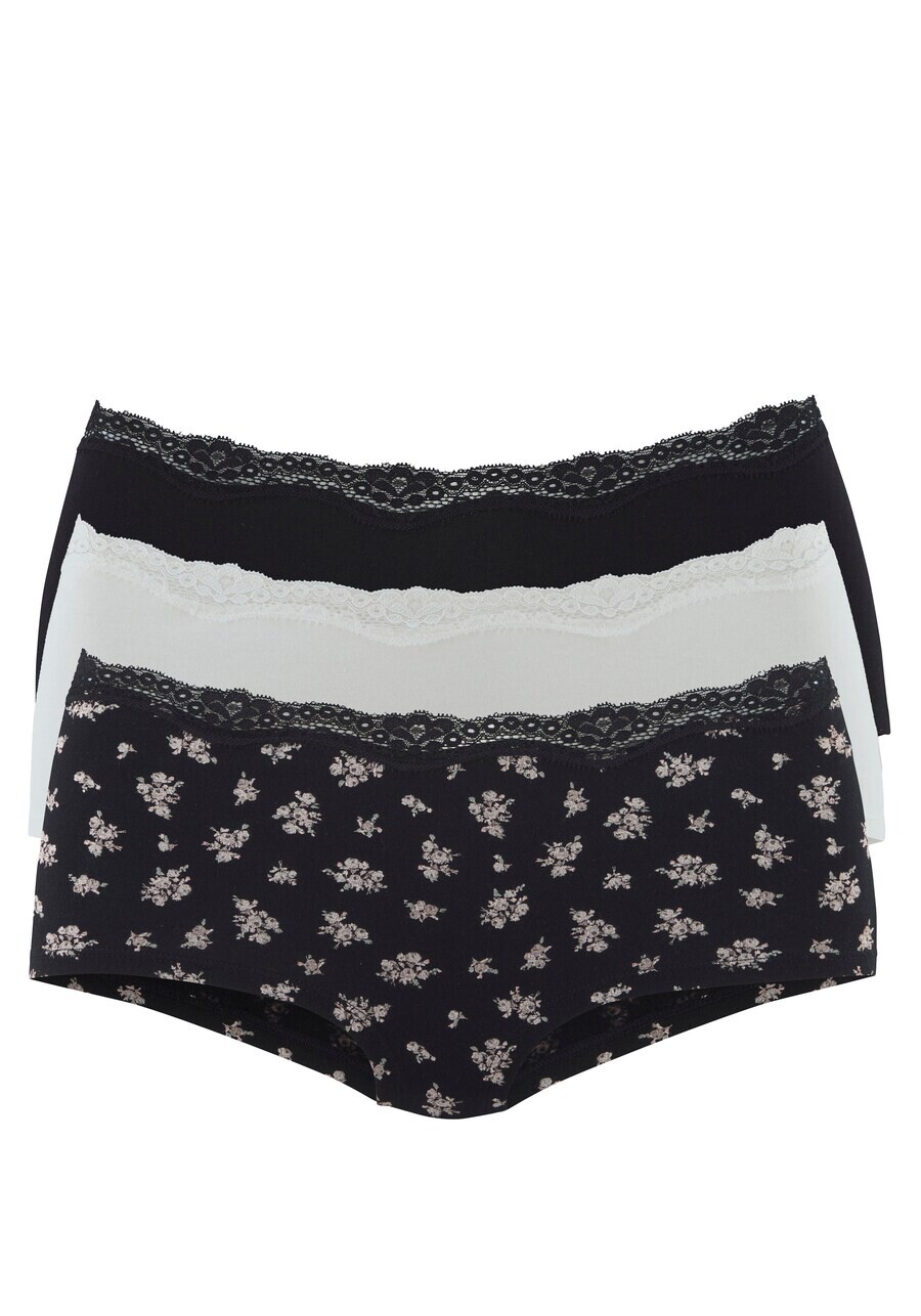 

Трусы VIVANCE Boyshorts, черный/белый