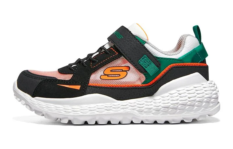 Skechers Breathable Low top Kids' Running Shoes Black Green Kids'