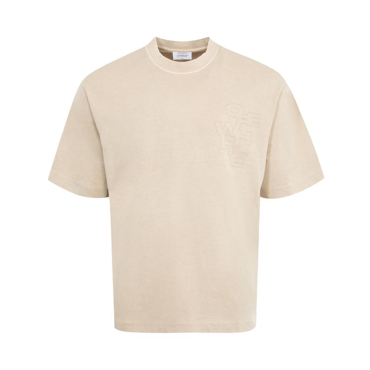 

Футболка Off-White Outline Arrow Skate Tee 'Brown Rice', коричневый