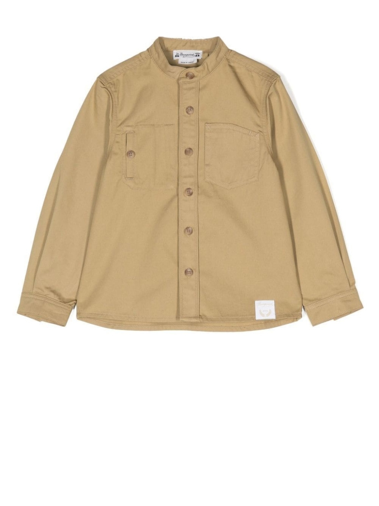 

Bonpoint button-up long-sleeved shirt, нейтральный цвет