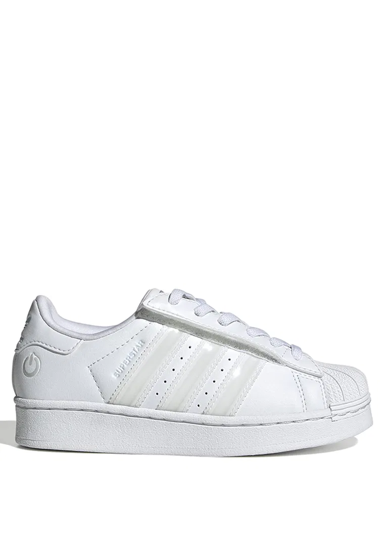 Кроссовки, на шнуровке и резинке, Superstar Adidas, белый
