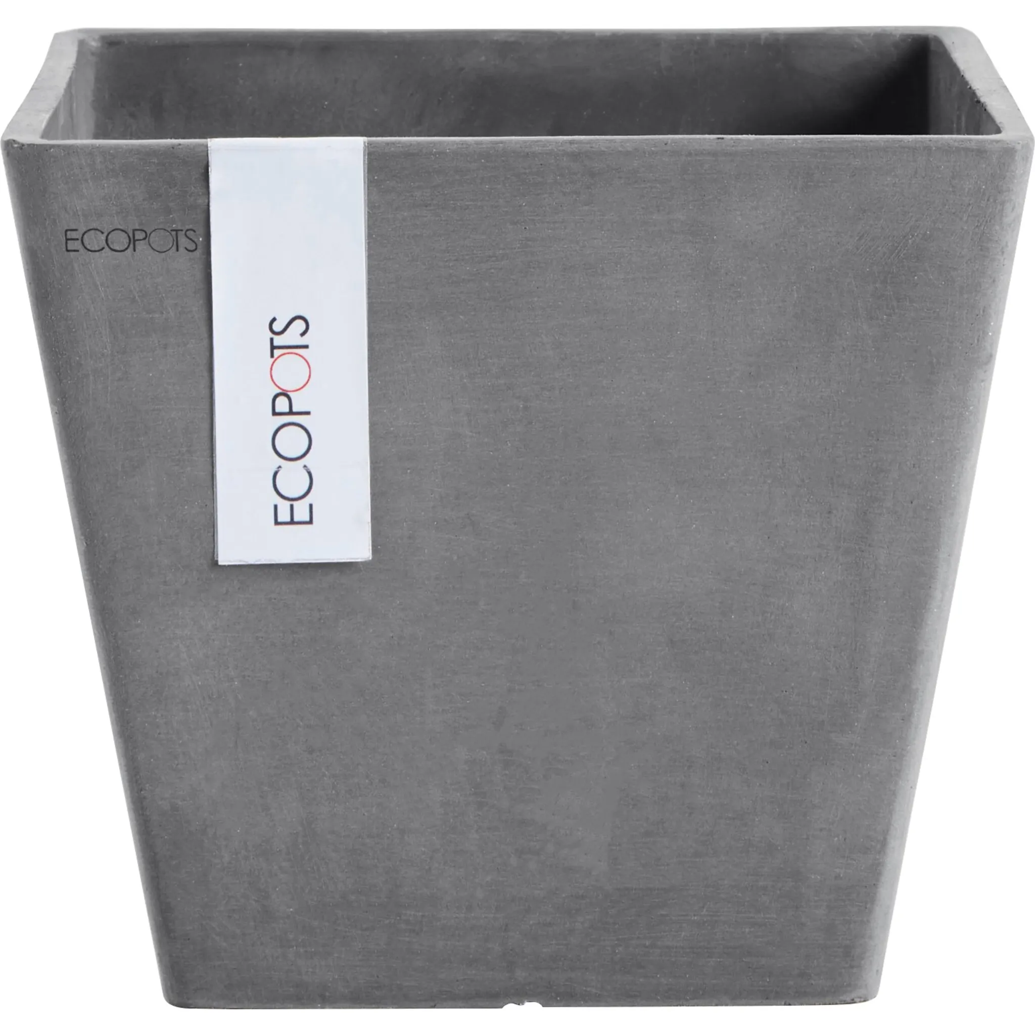 

Цветочный горшок ECOPOTS «ROTTERDAM Grey», ШxГxВ: 20x20x17,5 см, серый