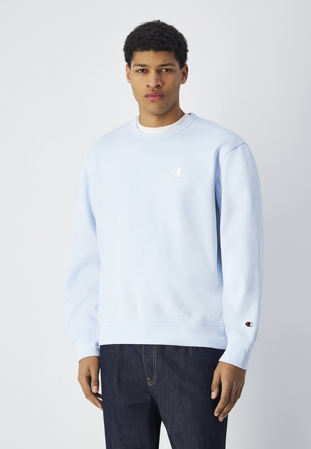 

Толстовка ICONS WASHED CREWNECK Champion, светло-голубой