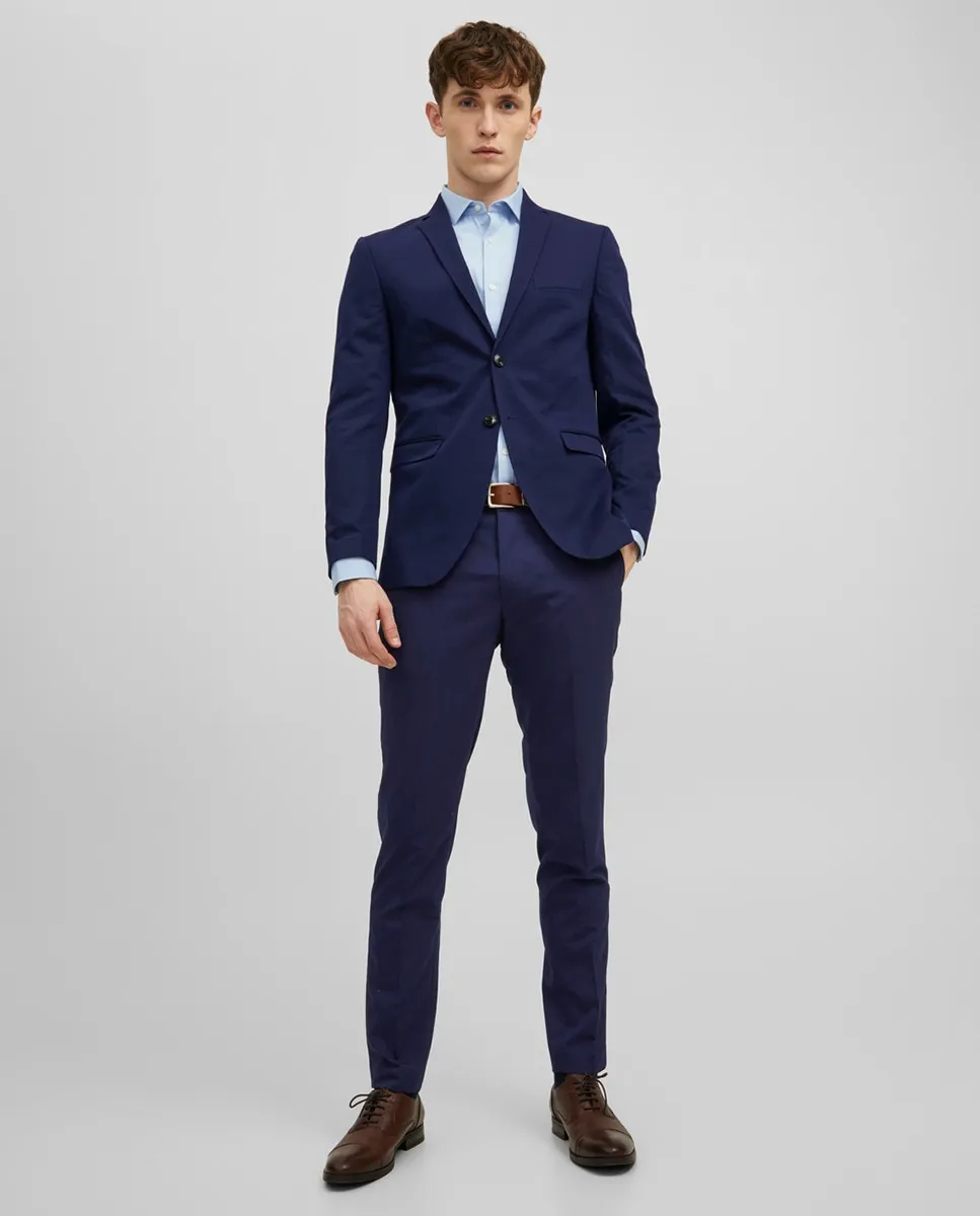 

Мужские длинные брюки в стиле чинос Jack & Jones, тёмно-синий