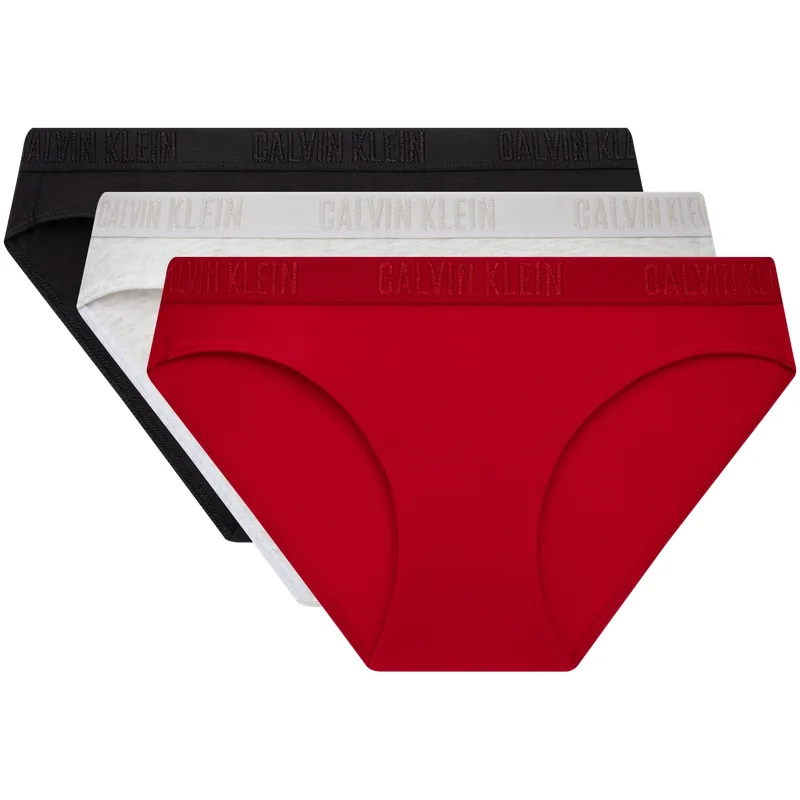 Женские трусы 3 шт Calvin Klein, Z7Z-Space Black/Milk White/Carmine