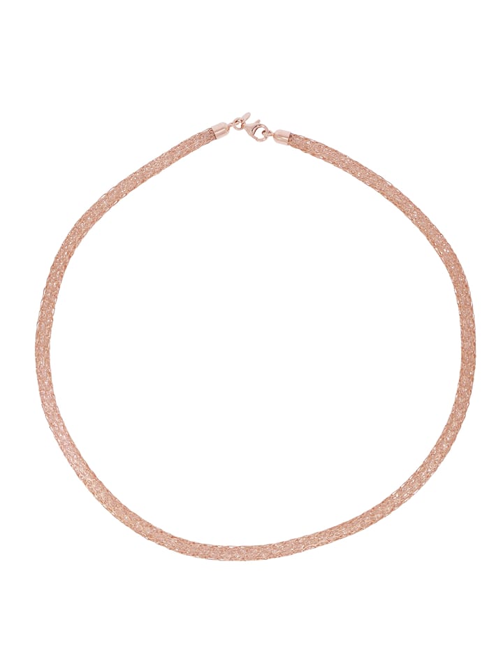 

Luxxos Колье «Сетчатое колье, наполненное кубическим цирконием» из розового золота