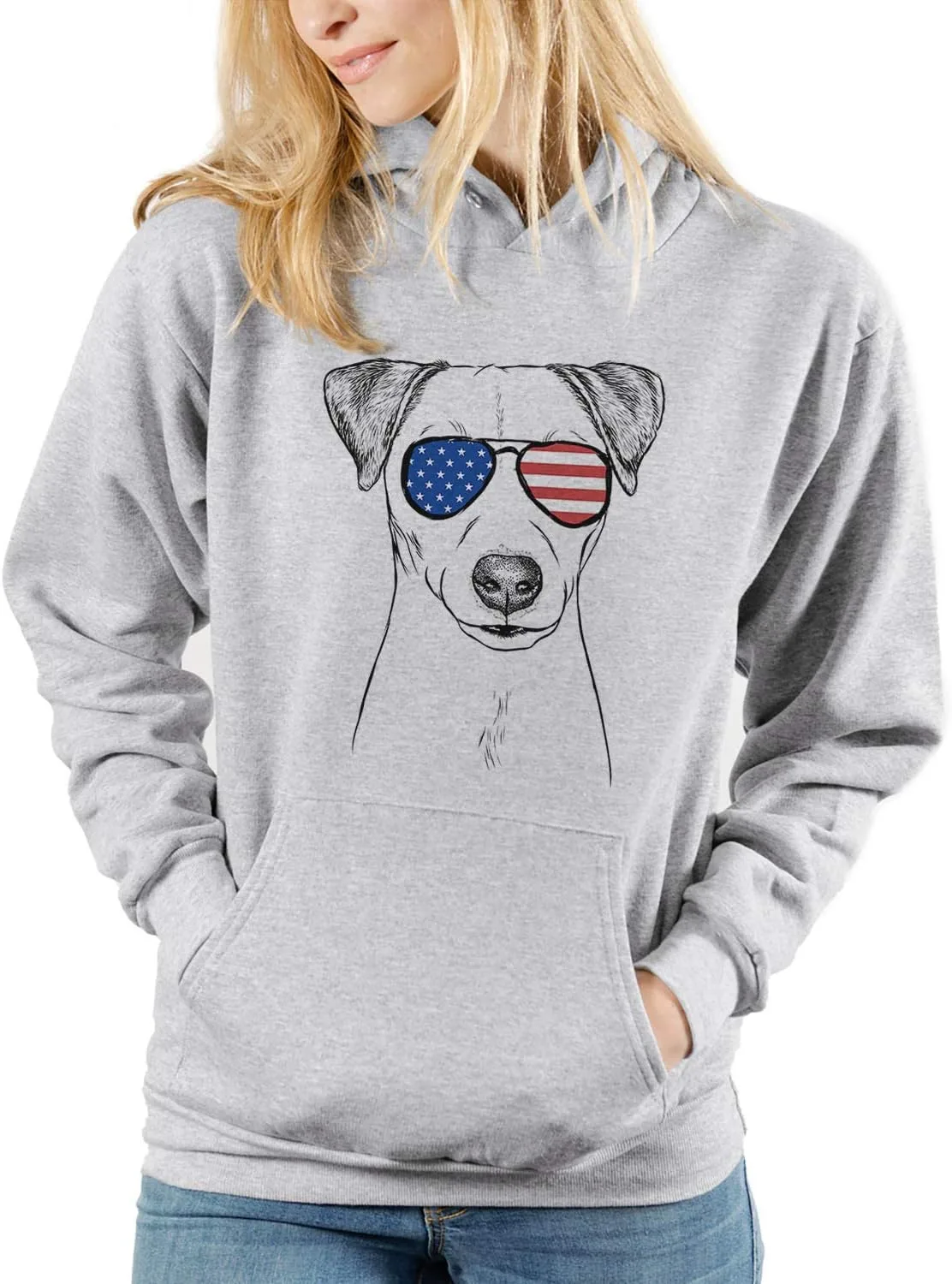 

Футболка Triblend с принтом "Patriotic Ally The Jack Russell Terrier" Inkopious