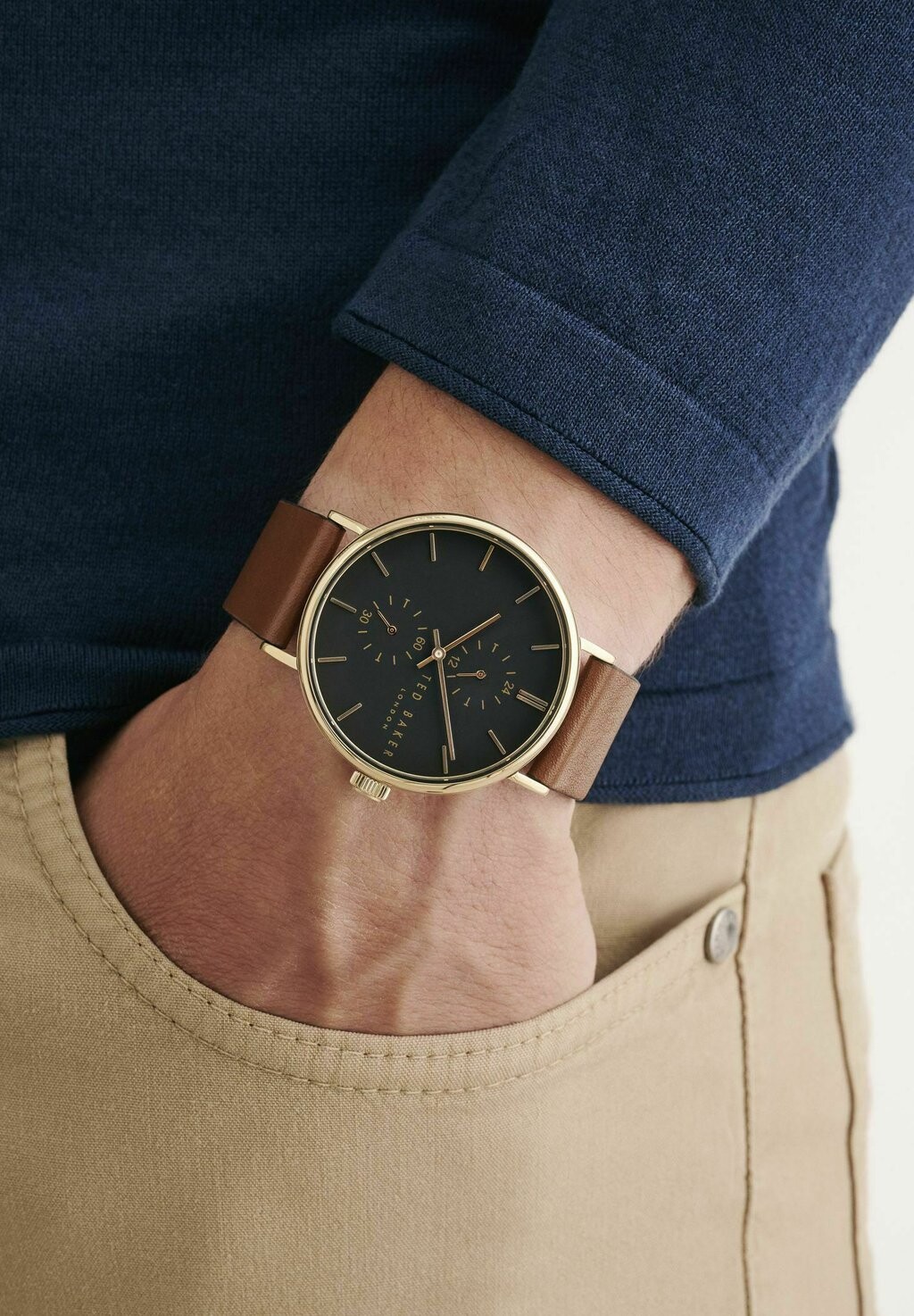 

Часы с хронографом PHYLIPA Ted Baker, светло-коричневый