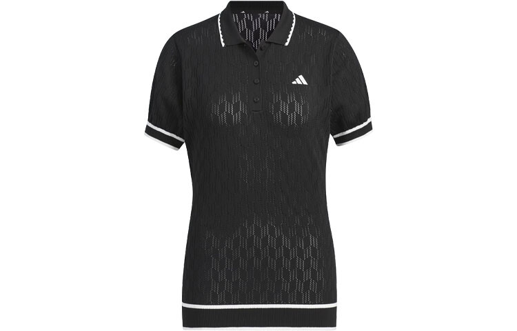 

Рубашка поло женская черная Adidas