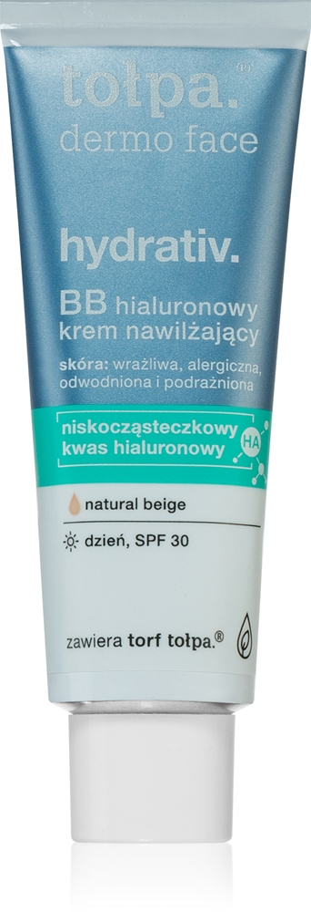 

Увлажняющий bb-крем Dermo face Hydrativ spf 30 Tołpa, natural beige 40 мл