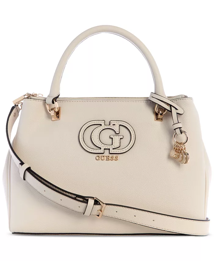 

Сумка-хобо Calebra Small Status Satchel GUESS, коричневый/бежевый