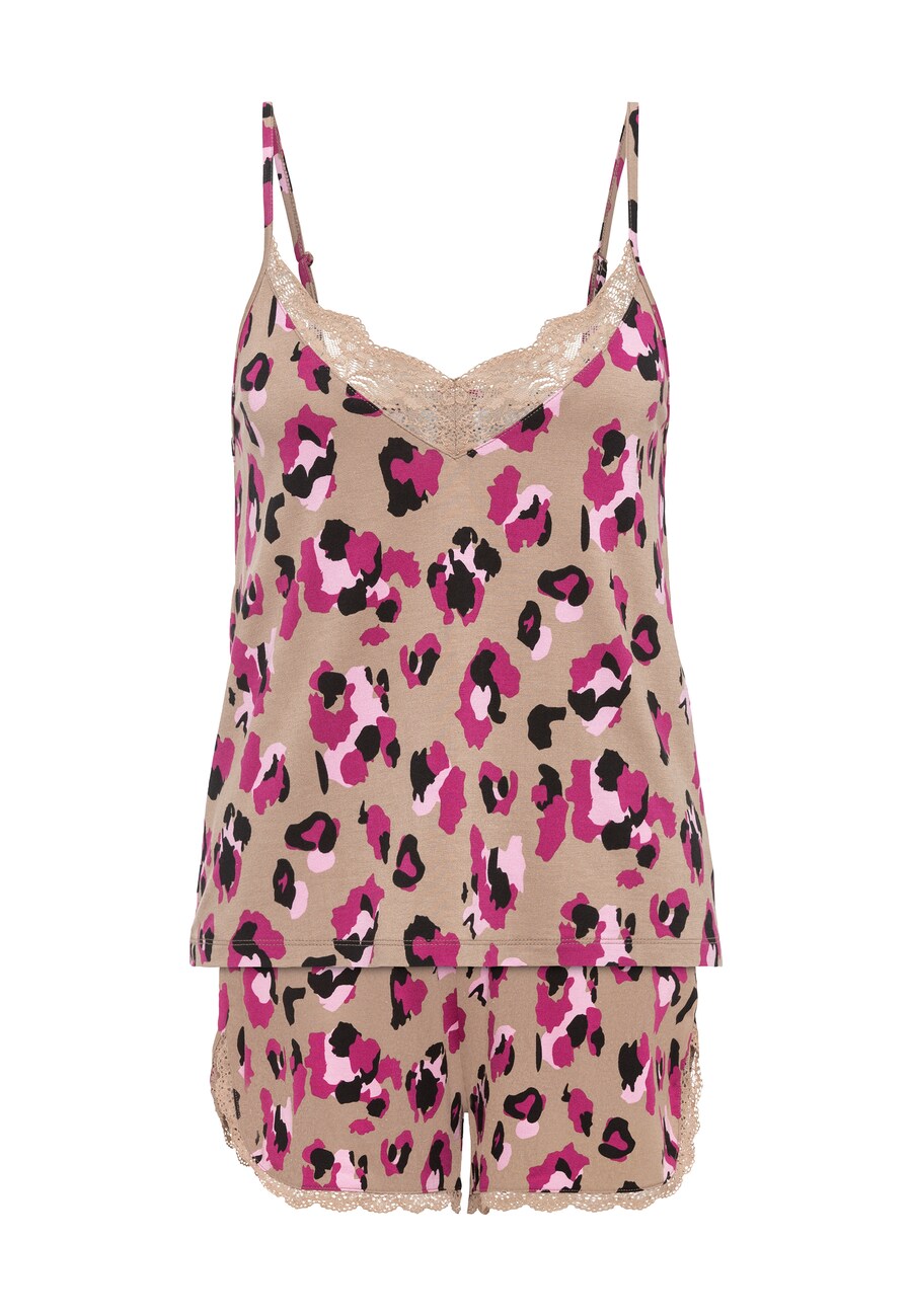 

Стандартный короткий пижамный комплект LASCANA Lovly Nights, цвет Pink/Dusky pink