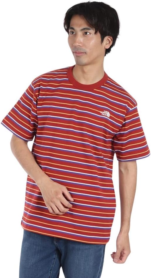 

Мужская футболка с коротким рукавом THE NORTH FACE с разноцветными полосками