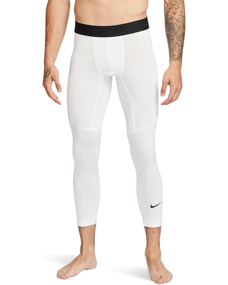 

Брюки Nike Pro Dri-FIT 3/4 Tights, белый/черный
