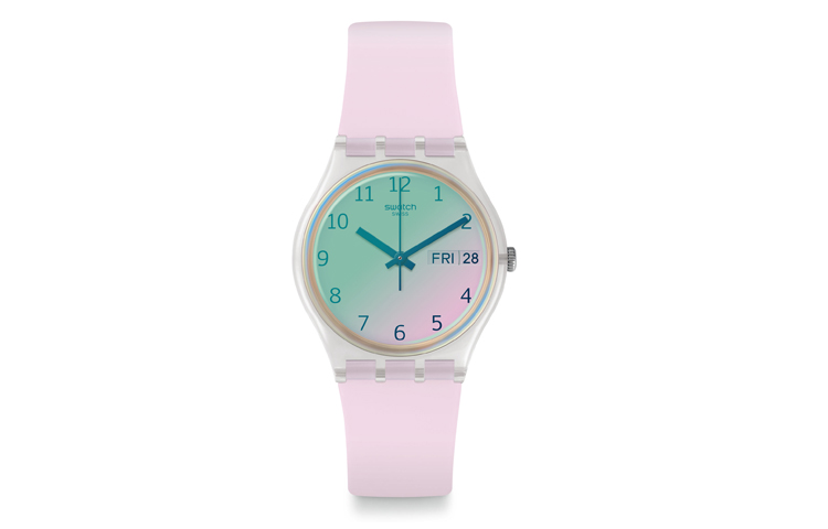 

SWATCH Розовые часы унисекс GE714