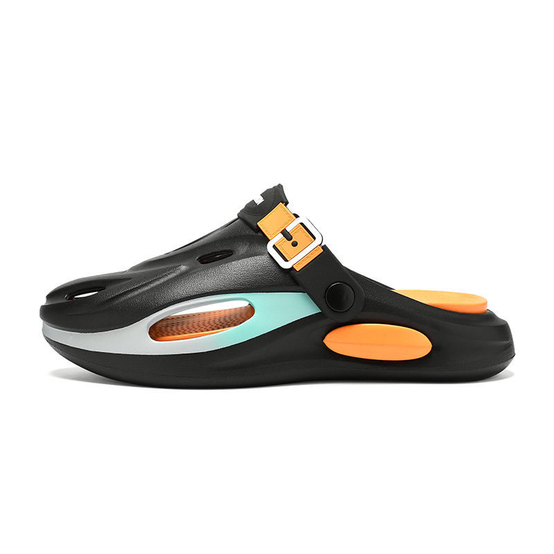 

NANJIREN Клоги унисекс черно-оранжевые, цвет Black Orange