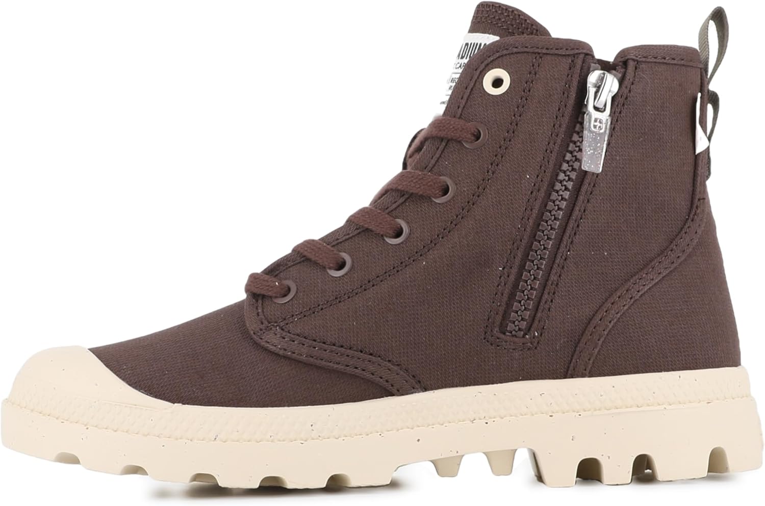 Кроссовки Palladium Pampa Hi Zip Organic, унисекс, коричневый — фото 4