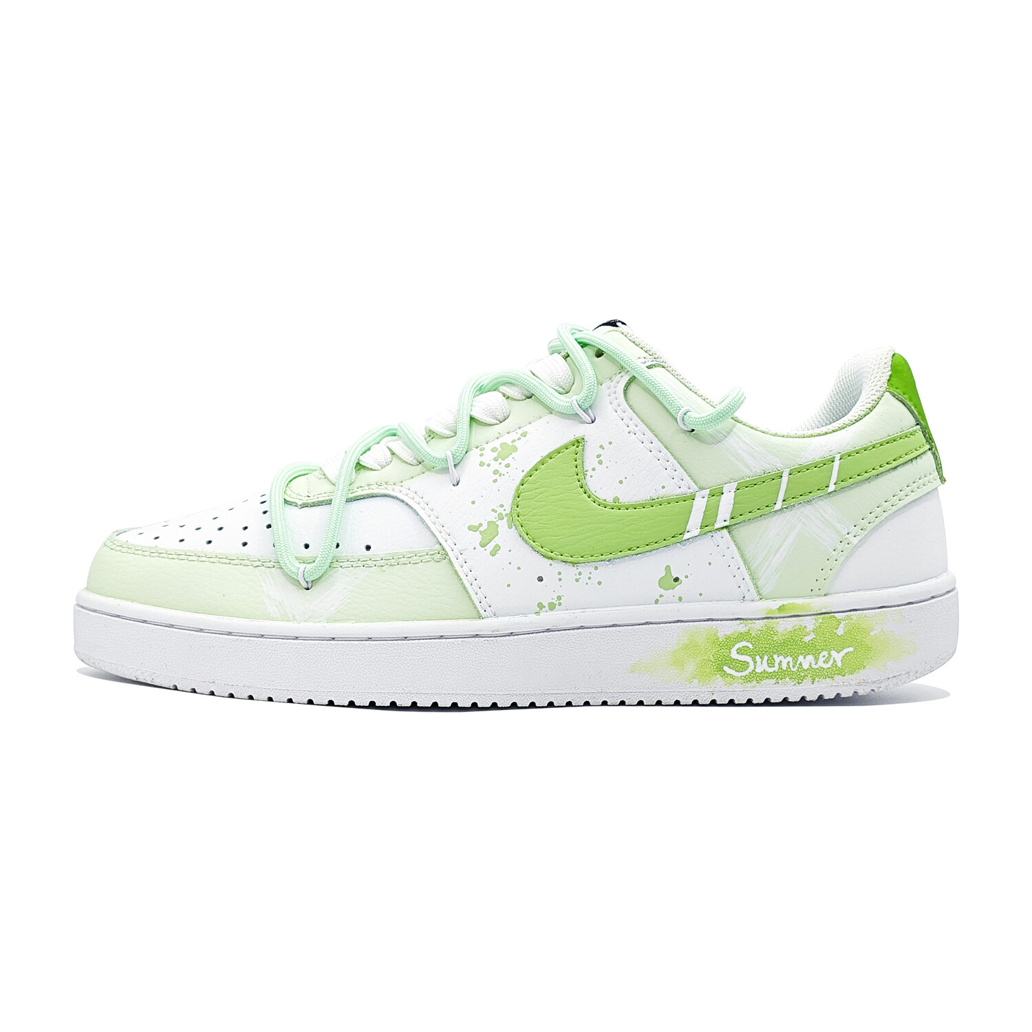 

Кроссовки Nike Court Vision 1 Skateboarding Shoes Men Low-top White, светло-зеленый