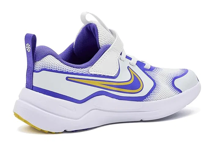 Кроссовки Cosmic Runner Swoosh Nike Kids, Summit White/Bright Citron — фото 4