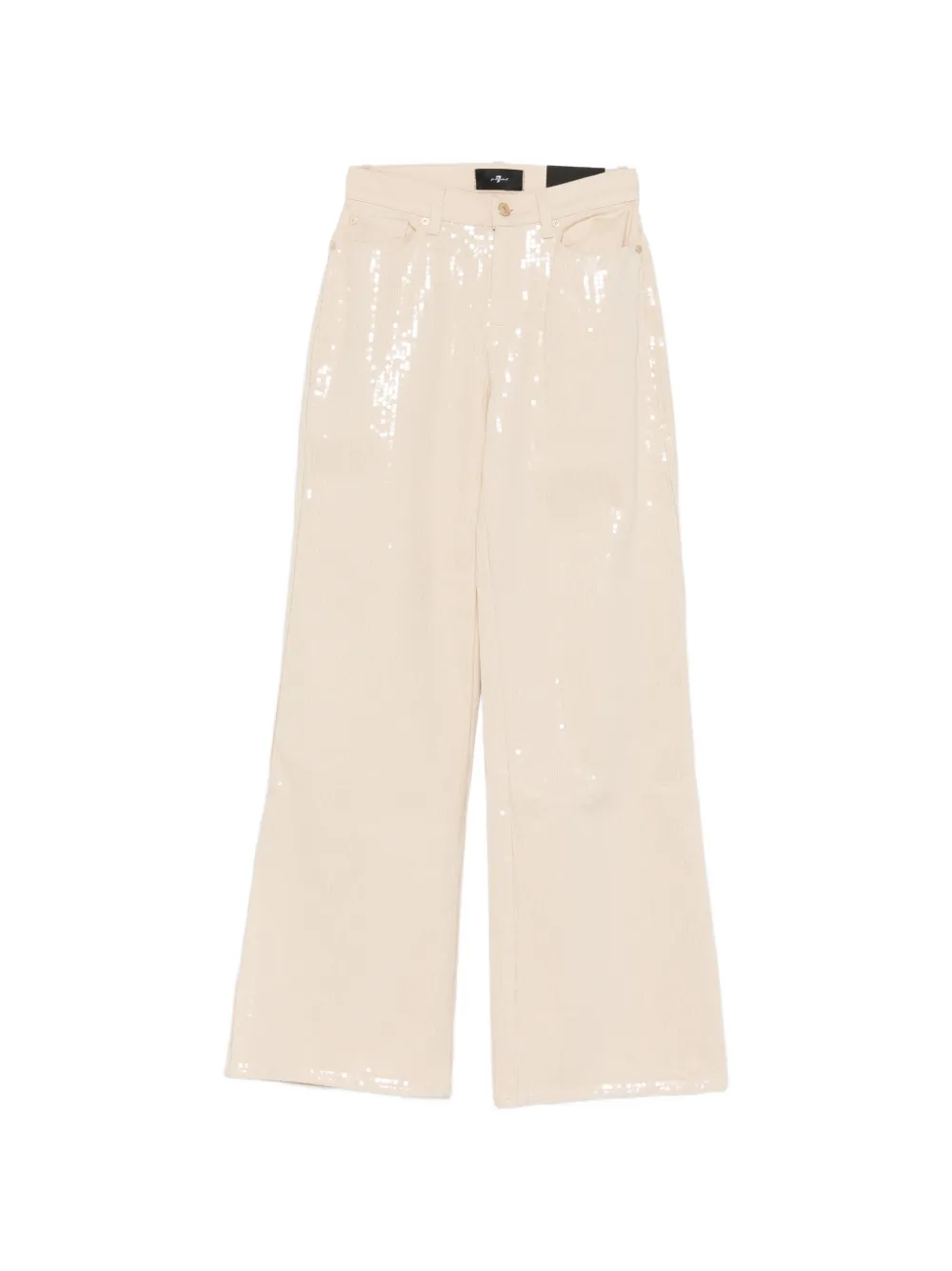 

Джинсы Lotta с петлями для ремня и карманами 7 For All Mankind, бежевый