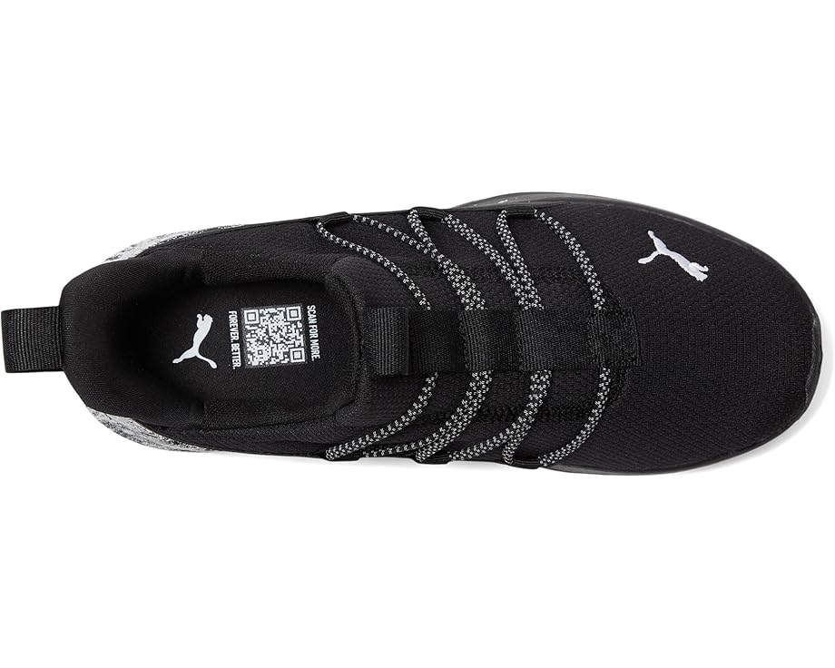 Детские слипоны Puma Softride One4all (большие дети) PUMA Kids, Black/White — фото 2