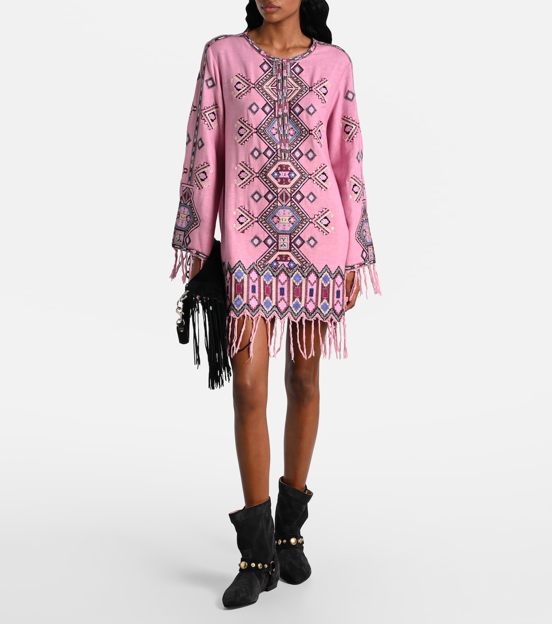 Stania замшевые ботинки до щиколотки Isabel Marant, Faded Black/Gold — фото 3