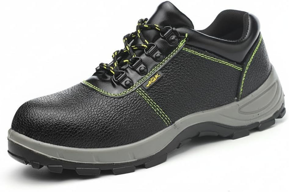 

Мужские ботинки FLOWERGIRR с защищенным стальным носком, черные, устойчивые к проколам, легкие промышленные кроссовки из синтетической кожи с противоскользящей подошвой