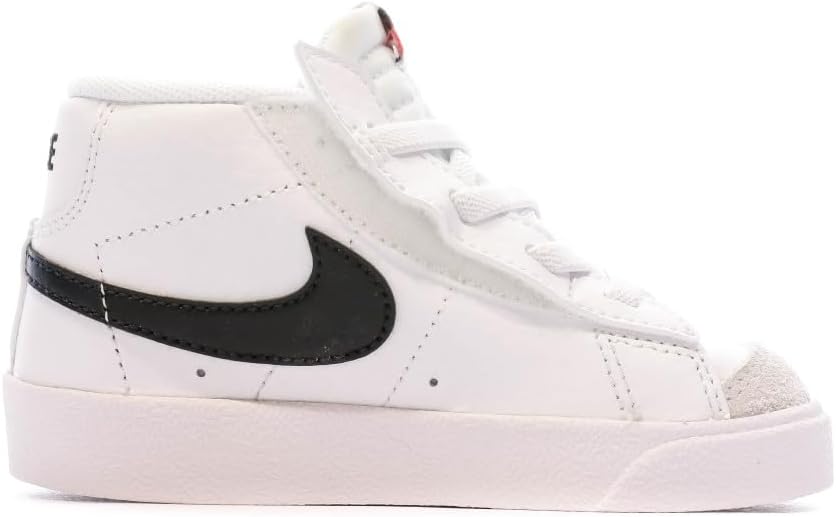 Кроссовки Nike Kids' Blazer Mid '77, белый/черный/оранжевый — фото 2