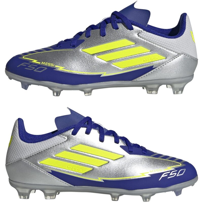 Футбольные бутсы для игры на траве f50 league messi kids fg/mg Adidas, мультиколор — фото 4