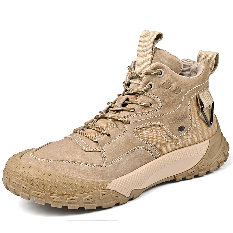 

Dunnu Тёплые утеплённые износостойкие короткие уличные ботинки мужские с подкладкой из песочного флиса, цвет Sand Fleece-Lined