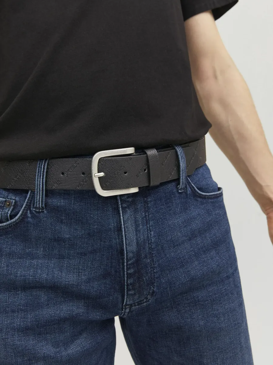 

Синтетический ремень Jack & Jones "JACHARRY EMBOSSED BELT NOOS", черный