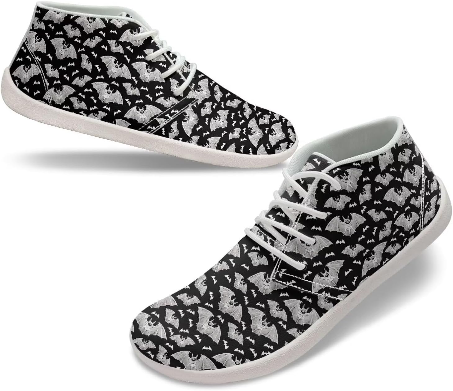 

Мужские низкие кроссовки-босоножки Легкие нескользящие широкие прогулочные кроссовки Обувь с нулевым перепадом Повседневные спортивные кроссовки Размер США 5-14 Qoiuvncy, Bats Pattern