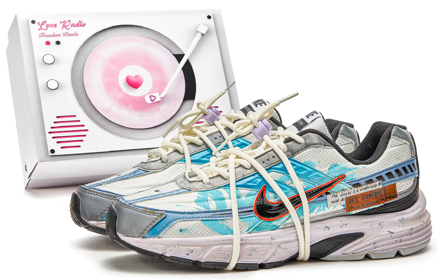 

Кроссовки для бега Initiator мужские с низким верхом серые/синие Nike