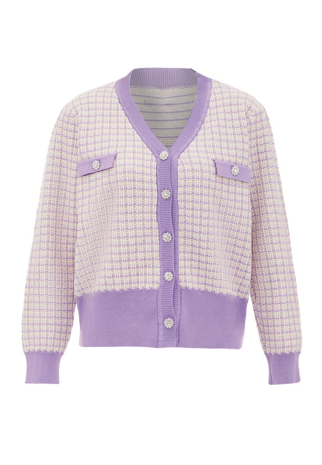 

Толстовка NAEMI Strickjacke, цвет Wollweiss Lavendel