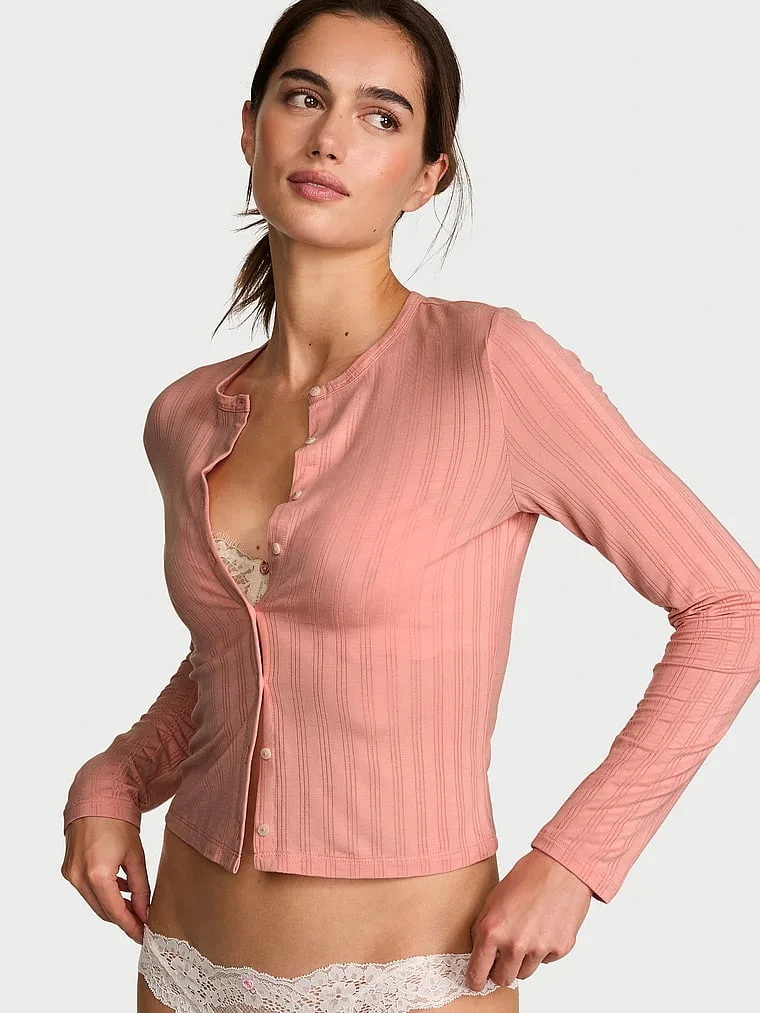Ультратонкий кардиган из мягкой модальной ткани Victoria'S Secret, Blush