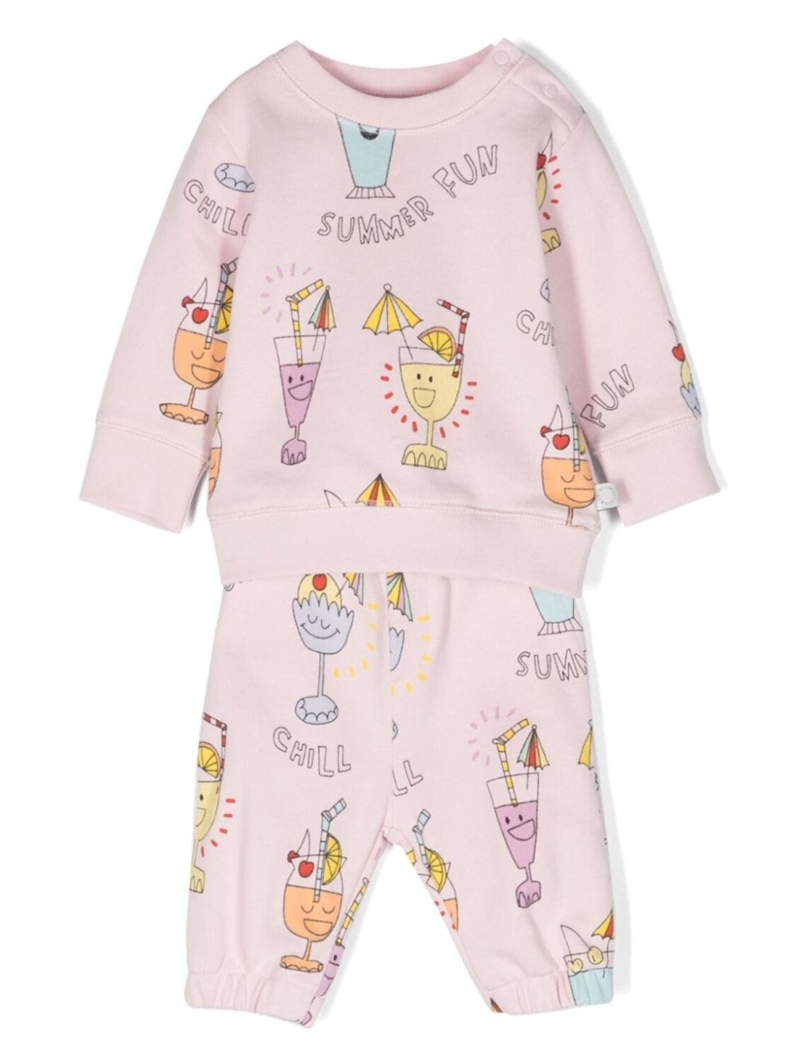 

Stella McCartney Kids спортивный костюм Summer Cocktail, розовый