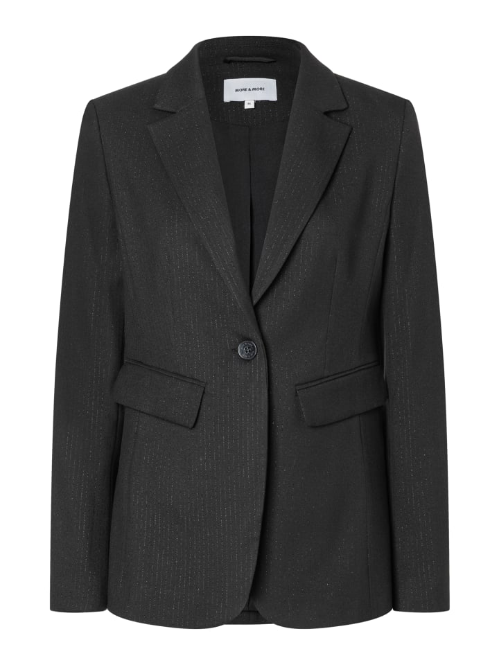 

More & More Элегантный блейзер в тонкую полоску с люрексом