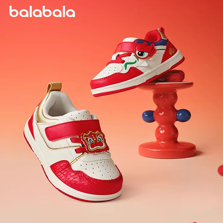 Кроссовки для малышей Year Of The Dragon CNY Series дошкольные BALABALA, белый/красный — фото 3