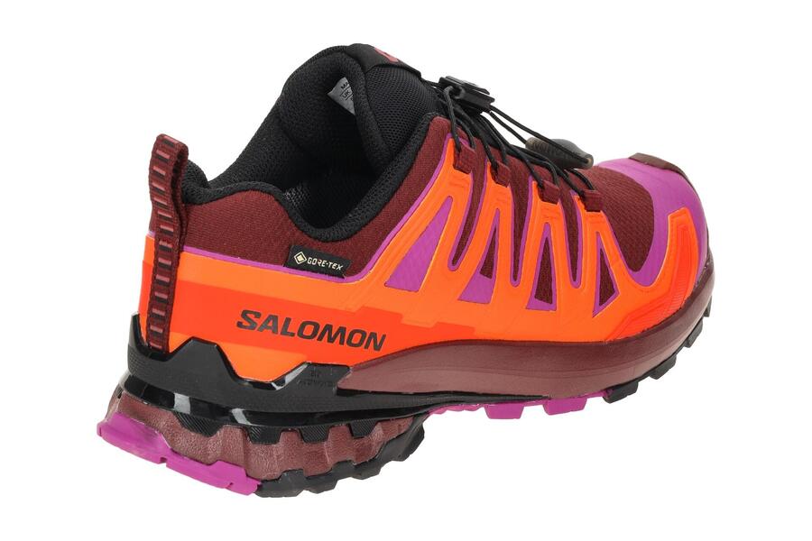 Кроссовки Salomon XA Pro 3D V9 женские, красные, оранжевые, GORE-TEX 479619 — фото 4