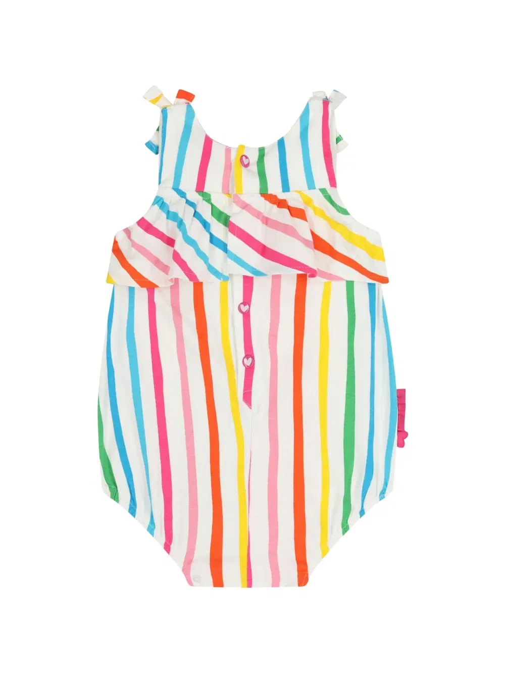 Полосатый комбинезон с оборками Agatha Ruiz De La Prada, белый — фото 2
